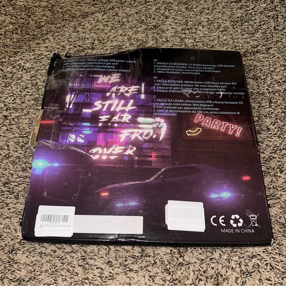 Colorful Neon Cat Sign - Picture 6 of 7